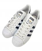 adidasアディダス）の古着「adidas  SUPERSTAR NIGO BEARFOOT　ローカットスニーカー」｜ホワイト×ブラック