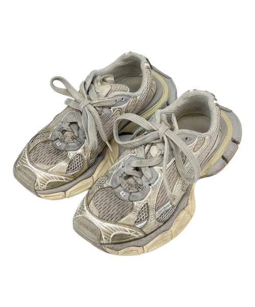 BALENCIAGA（バレンシアガ）BALENCIAGA (バレンシアガ) BALENCIAGA　USED加工スニーカー グレー×シルバー サイズ:27.5の古着・服飾アイテム