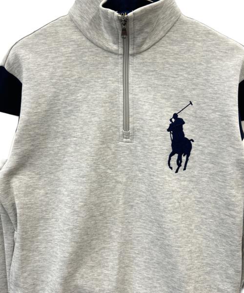 POLO RALPH LAUREN（ポロ・ラルフローレン）POLO RALPH LAUREN (ポロ・ラルフローレン) POLO RALPH LAUREN　ビッグポニー　ハーフジッププルオーバー グレー サイズ:170/92Aの古着・服飾アイテム