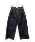 Wrangler（ラングラー）の古着「Wrangler CAMPHOR WOOD　タックデニムパンツ」｜ブラック