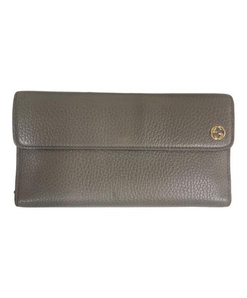 GUCCI（グッチ）GUCCI (グッチ) GUCCI インターロッキングG　長財布 グレーの古着・服飾アイテム