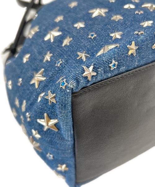 JIMMY CHOO（ジミーチュウ）JIMMY CHOO (ジミーチュウ) JIMMY CHOO　ショルダーバッグ ブラック×ブルーの古着・服飾アイテム