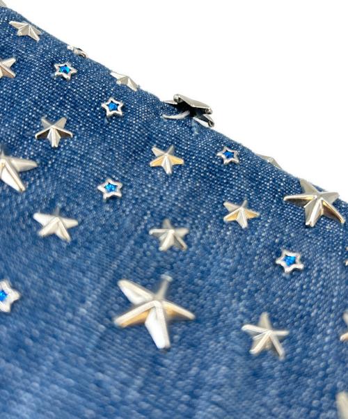 JIMMY CHOO（ジミーチュウ）JIMMY CHOO (ジミーチュウ) JIMMY CHOO　ショルダーバッグ ブラック×ブルーの古着・服飾アイテム