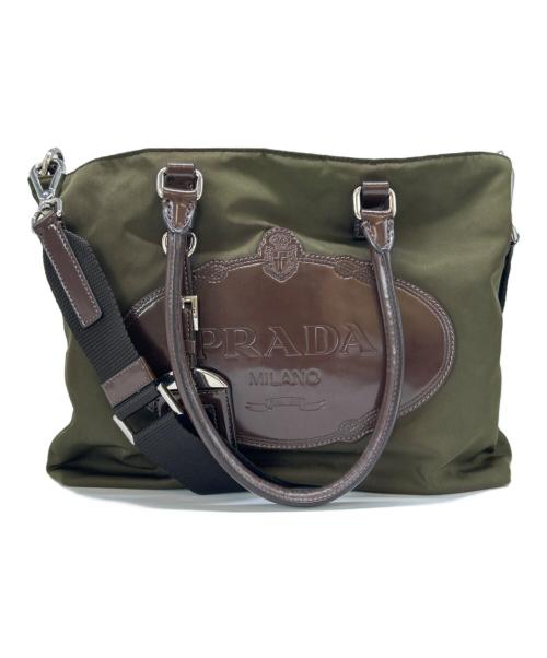 PRADA（プラダ）PRADA (プラダ) PRADA 　2WAYバッグ オリーブの古着・服飾アイテム