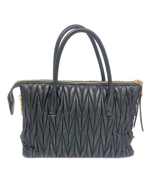 MIU MIU（ミュウミュウ）MIU MIU (ミュウミュウ) MIU MIU　マテラッセ　ハンドバッグ ブラックの古着・服飾アイテム