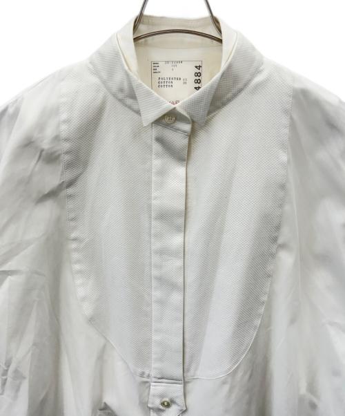 sacai（サカイ）sacai (サカイ) レイヤードダブルワイドシャツ ホワイト サイズ:３の古着・服飾アイテム