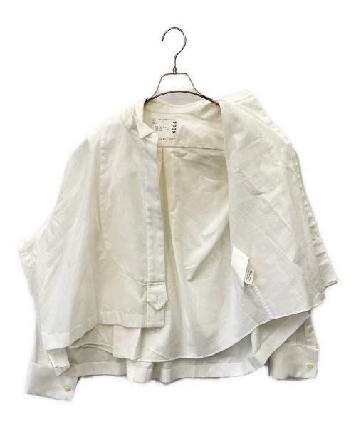 sacai（サカイ）sacai (サカイ) レイヤードダブルワイドシャツ ホワイト サイズ:３の古着・服飾アイテム