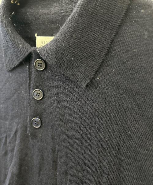 Maison Margiela（メゾンマルジェラ）Maison Margiela (メゾンマルジェラ) Maison Margiela　ニットポロシャツ ネイビー サイズ:Ｓの古着・服飾アイテム