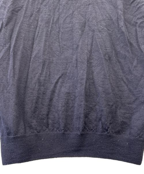 Maison Margiela（メゾンマルジェラ）Maison Margiela (メゾンマルジェラ) Maison Margiela　ニットポロシャツ ネイビー サイズ:Ｓの古着・服飾アイテム