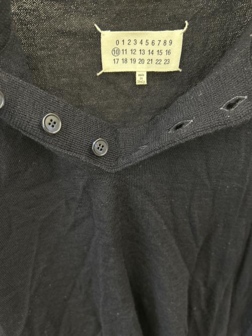 Maison Margiela（メゾンマルジェラ）Maison Margiela (メゾンマルジェラ) Maison Margiela　ニットポロシャツ ネイビー サイズ:Ｓの古着・服飾アイテム