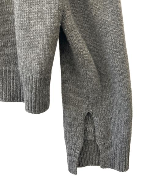 CELINE（セリーヌ）CELINE (セリーヌ) CELINE　カシミヤ混ウール タートルネック チェンキーニット グレー サイズ:Lの古着・服飾アイテム