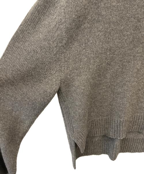 CELINE（セリーヌ）CELINE (セリーヌ) CELINE　カシミヤ混ウール タートルネック チェンキーニット グレー サイズ:Lの古着・服飾アイテム