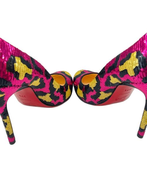 Christian Louboutin（クリスチャン・ルブタン）Christian Louboutin (クリスチャン・ルブタン) Christian Louboutin　パンプス ブラック×ピンク サイズ:37 2/1の古着・服飾アイテム