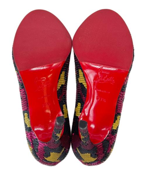 Christian Louboutin（クリスチャン・ルブタン）Christian Louboutin (クリスチャン・ルブタン) Christian Louboutin　パンプス ブラック×ピンク サイズ:37 2/1の古着・服飾アイテム