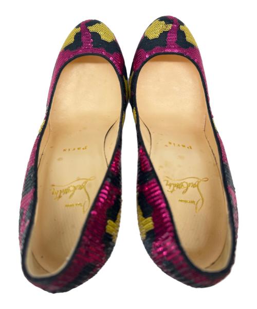 Christian Louboutin（クリスチャン・ルブタン）Christian Louboutin (クリスチャン・ルブタン) Christian Louboutin　パンプス ブラック×ピンク サイズ:37 2/1の古着・服飾アイテム