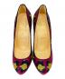 Christian Louboutin (クリスチャン・ルブタン) Christian Louboutin　パンプス ブラック×ピンク サイズ:37 2/1：6000円