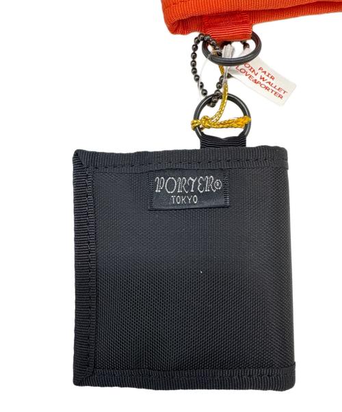 PORTER（ポーター）PORTER (ポーター) PORTER　LOVE&PORTER　コインケース ブラック×レッドの古着・服飾アイテム