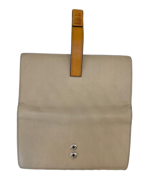 LOEWE（ロエベ）LOEWE (ロエベ) LOEWE　バーティカルウォレット　長財布 ベージュの古着・服飾アイテム