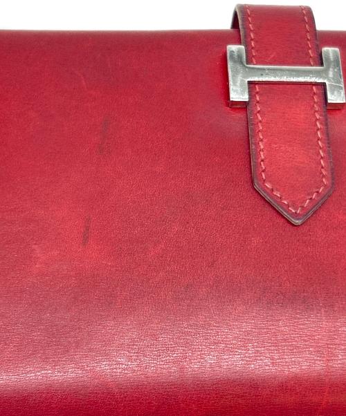 HERMES（エルメス）HERMES (エルメス) HERMES　長財布 レッドの古着・服飾アイテム