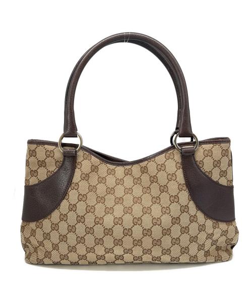 GUCCI（グッチ）GUCCI (グッチ) GUCCI　ハンドバッグ ベージュの古着・服飾アイテム