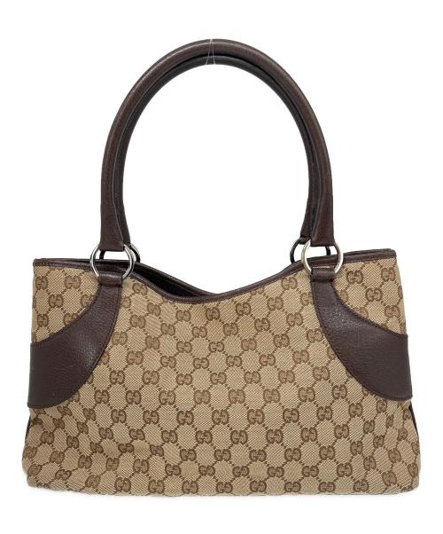 GUCCI（グッチ）GUCCI (グッチ) GUCCI　ハンドバッグ ベージュの古着・服飾アイテム