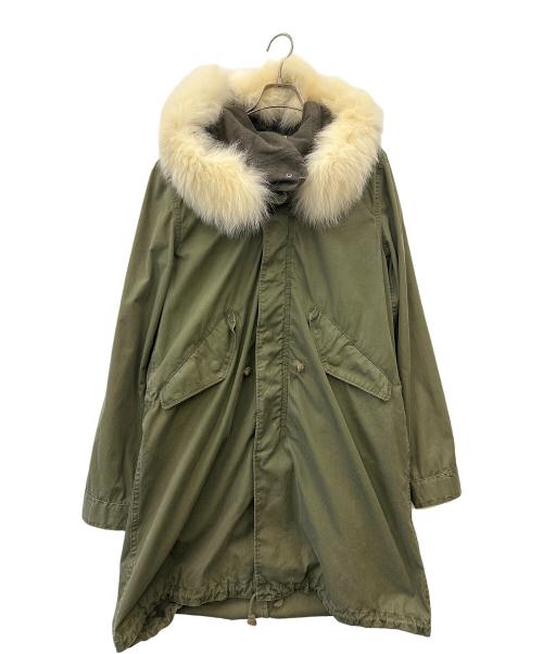 green（グリーン）green (グリーン) ライナー付モッズコート カーキ サイズ:3Lの古着・服飾アイテム