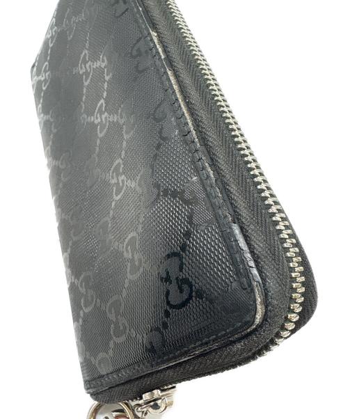 GUCCI（グッチ）GUCCI (グッチ) GUCCI　GGインプリメ　長財布 ブラックの古着・服飾アイテム