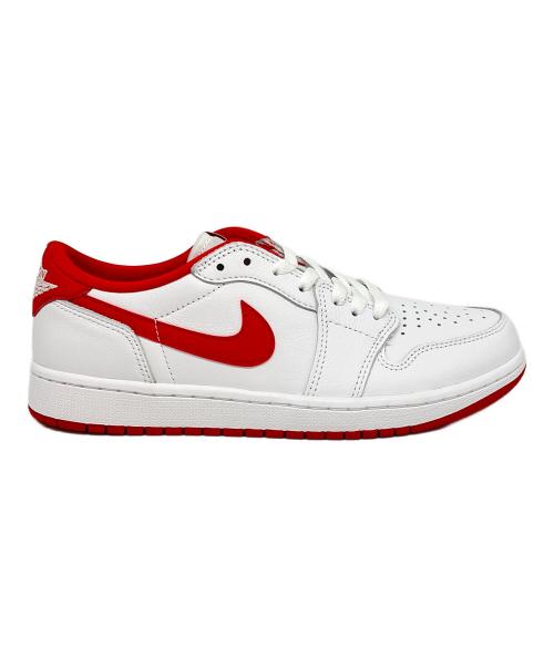 NIKE（ナイキ）NIKE (ナイキ) NIKE　AIR JORDAN 1 RETRO LOW ホワイト×レッド サイズ:26.5の古着・服飾アイテム