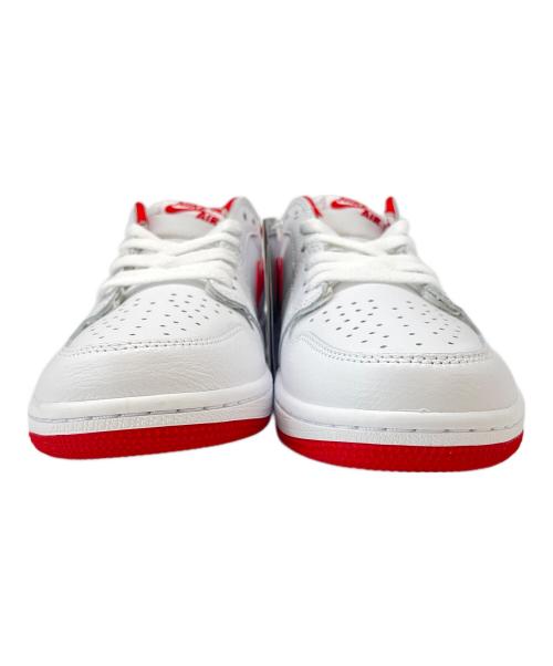 NIKE（ナイキ）NIKE (ナイキ) NIKE　AIR JORDAN 1 RETRO LOW ホワイト×レッド サイズ:26.5の古着・服飾アイテム