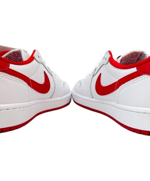 NIKE（ナイキ）NIKE (ナイキ) NIKE　AIR JORDAN 1 RETRO LOW ホワイト×レッド サイズ:26.5の古着・服飾アイテム