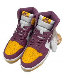 NIKE（ナイキ）の古着「NIKE  AIR JORDAN 1 RETRO HIGH OG」｜イエロー×パープル
