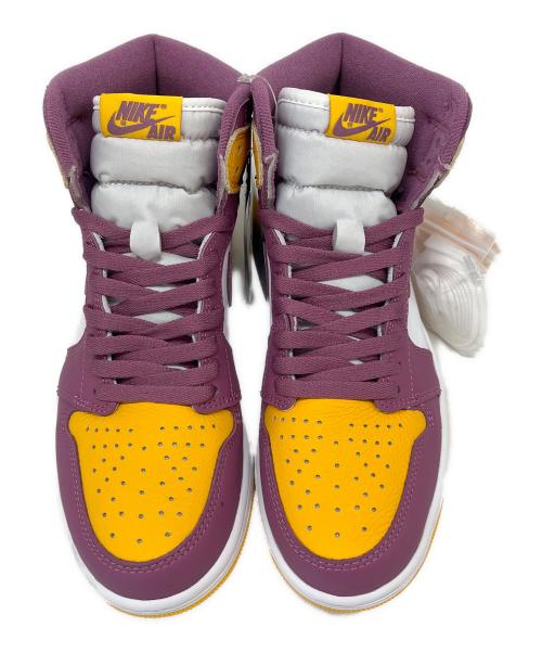 NIKE（ナイキ）NIKE (ナイキ) NIKE  AIR JORDAN 1 RETRO HIGH OG イエロー×パープル サイズ:26.5の古着・服飾アイテム