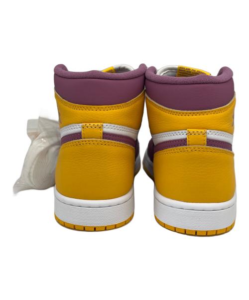 NIKE（ナイキ）NIKE (ナイキ) NIKE  AIR JORDAN 1 RETRO HIGH OG イエロー×パープル サイズ:26.5の古着・服飾アイテム