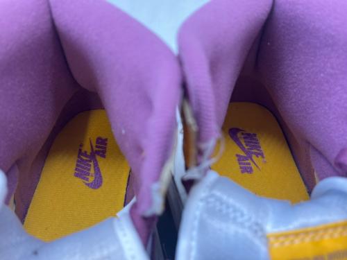 NIKE（ナイキ）NIKE (ナイキ) NIKE  AIR JORDAN 1 RETRO HIGH OG イエロー×パープル サイズ:26.5の古着・服飾アイテム
