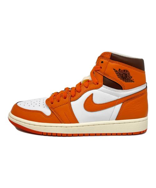 NIKE（ナイキ）NIKE (ナイキ) NIKE　WMNS AIR JORDAN 1 RETRO HIGH OG オレンジ×ホワイト サイズ:27.0の古着・服飾アイテム