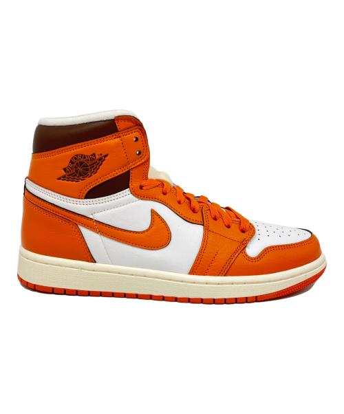 NIKE（ナイキ）NIKE (ナイキ) NIKE　WMNS AIR JORDAN 1 RETRO HIGH OG オレンジ×ホワイト サイズ:27.0の古着・服飾アイテム