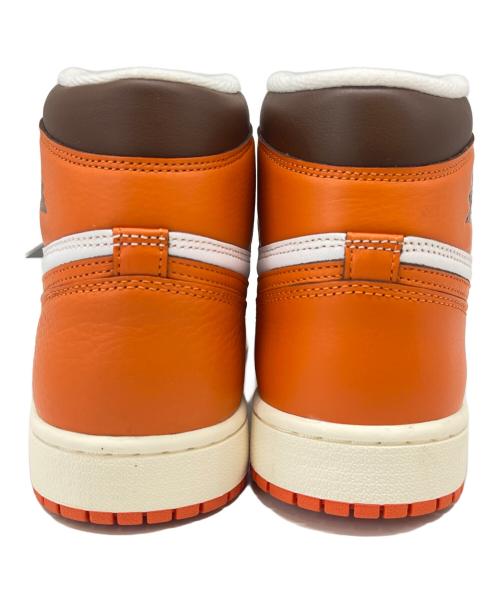 NIKE（ナイキ）NIKE (ナイキ) NIKE　WMNS AIR JORDAN 1 RETRO HIGH OG オレンジ×ホワイト サイズ:27.0の古着・服飾アイテム