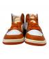 中古・古着 NIKE (ナイキ) NIKE　WMNS AIR JORDAN 1 RETRO HIGH OG オレンジ×ホワイト サイズ:27.0：12000円