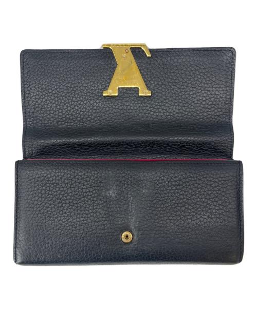LOUIS VUITTON（ルイ ヴィトン）LOUIS VUITTON (ルイ ヴィトン) LOUIS VUITTON　ポルトフォイユ・カプシーヌ　長財布 ブラックの古着・服飾アイテム