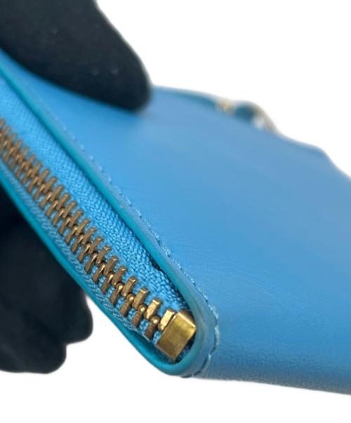 COMME des GARCONS（コムデギャルソン）COMME des GARCONS (コムデギャルソン) COMME des GARCONS 　L字ファスナーウォレット ターコイズブルーの古着・服飾アイテム