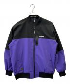 SILASサイラス）の古着「SILAS　ボマージャケット」｜ブラック×パープル
