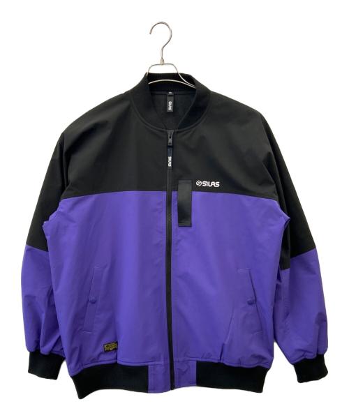 SILAS（サイラス）SILAS (サイラス) SILAS　ボマージャケット ブラック×パープル サイズ:XLの古着・服飾アイテム