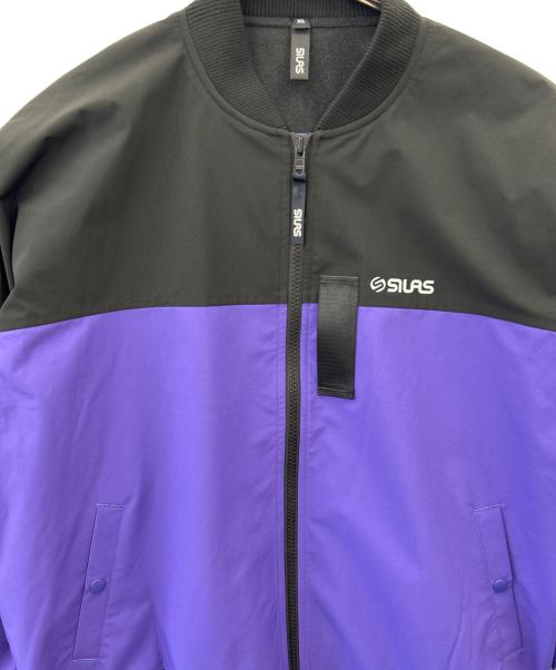 SILAS（サイラス）SILAS (サイラス) SILAS　ボマージャケット ブラック×パープル サイズ:XLの古着・服飾アイテム