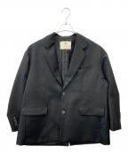 MAISON SPECIALメゾンスペシャル）の古着「MAISON SPECIAL　テーラードジャケット」｜ブラック