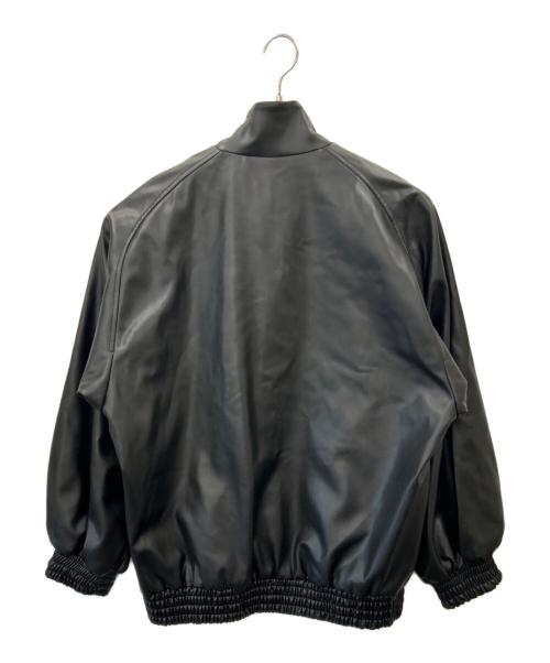 Lui's（ルイス）Lui's (ルイス) Lui's　エコレザーブルゾン ブラック サイズ:Mの古着・服飾アイテム