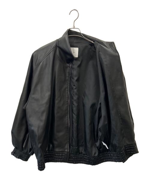 Lui's（ルイス）Lui's (ルイス) Lui's　エコレザーブルゾン ブラック サイズ:Mの古着・服飾アイテム