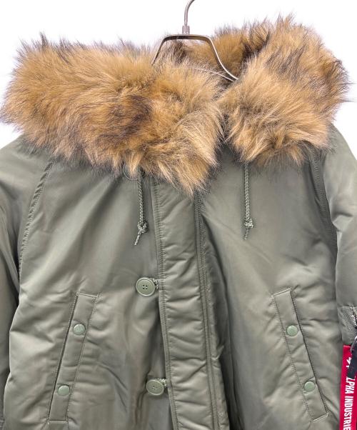 ALPHA INDUSTRIES（アルファインダストリーズ）ALPHA INDUSTRIES (アルファインダストリーズ) N-3Bフライトジャケット オリーブ サイズ:XLの古着・服飾アイテム