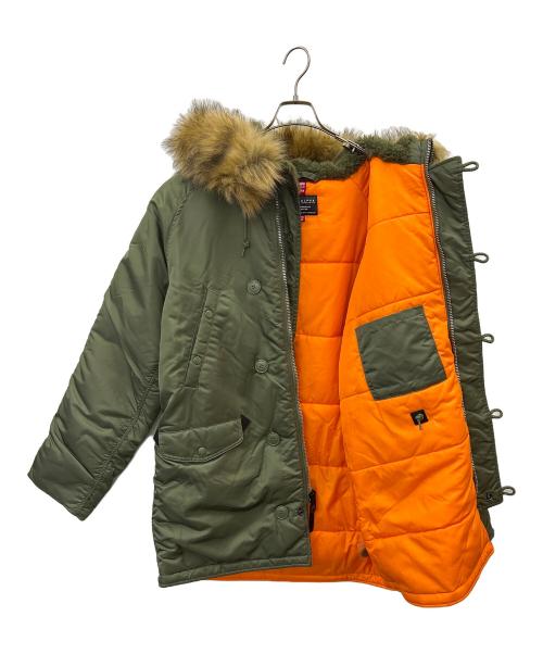 ALPHA INDUSTRIES（アルファインダストリーズ）ALPHA INDUSTRIES (アルファインダストリーズ) N-3Bフライトジャケット オリーブ サイズ:XLの古着・服飾アイテム