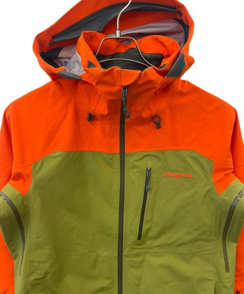 Patagonia（パタゴニア）Patagonia (パタゴニア) ナイロンパーカー オレンジ×グリーン サイズ:XSの古着・服飾アイテム