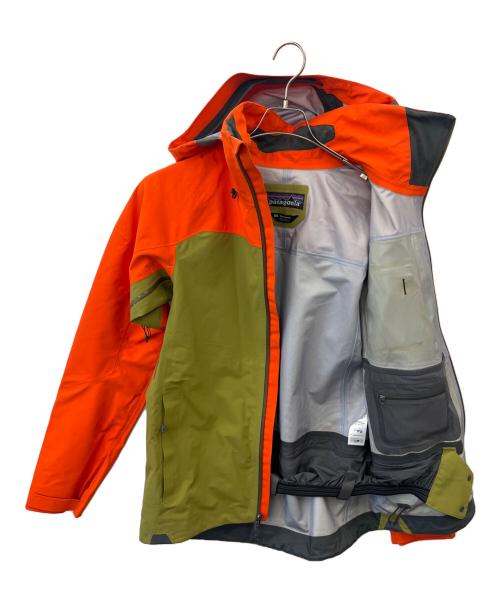 Patagonia（パタゴニア）Patagonia (パタゴニア) ナイロンパーカー オレンジ×グリーン サイズ:XSの古着・服飾アイテム